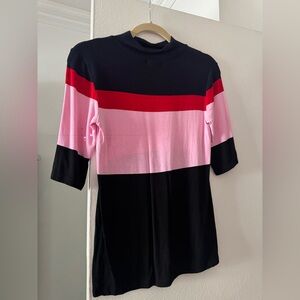 Ann Taylor Colorblock Turtleneck Top
